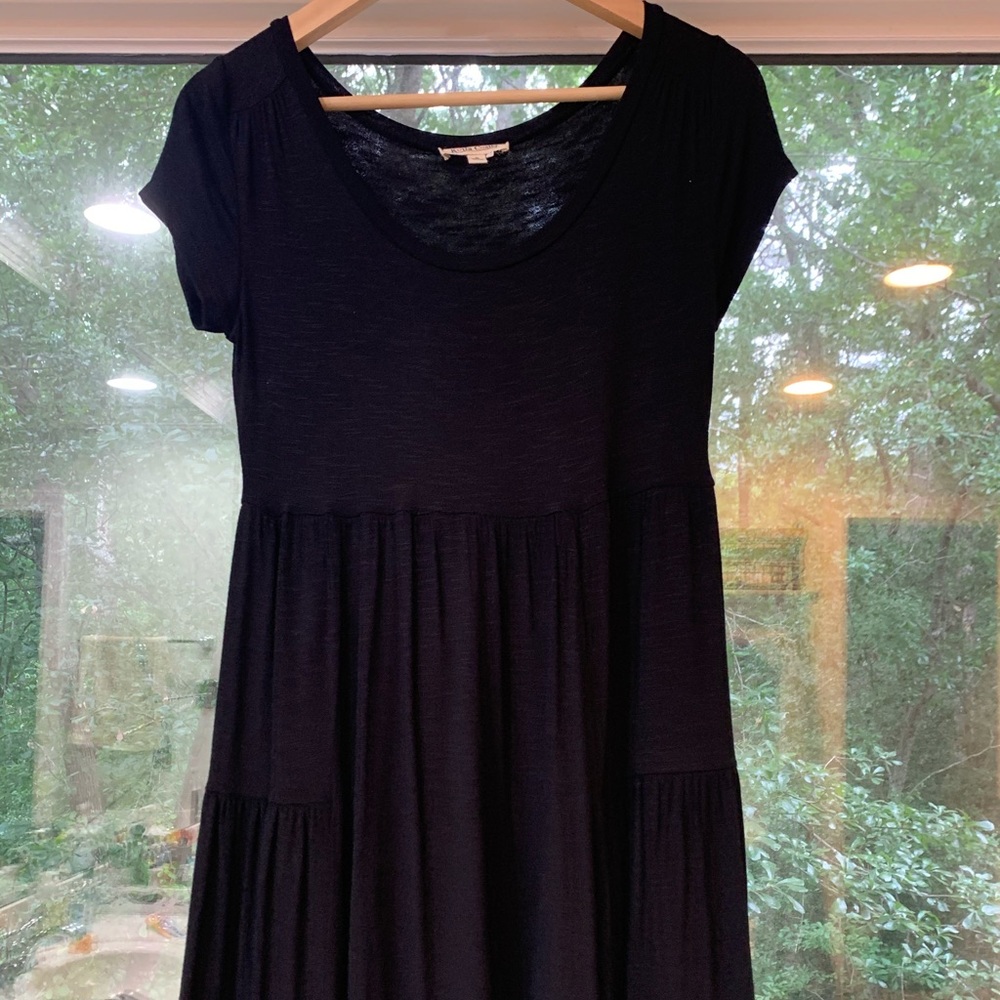 black flowery dress